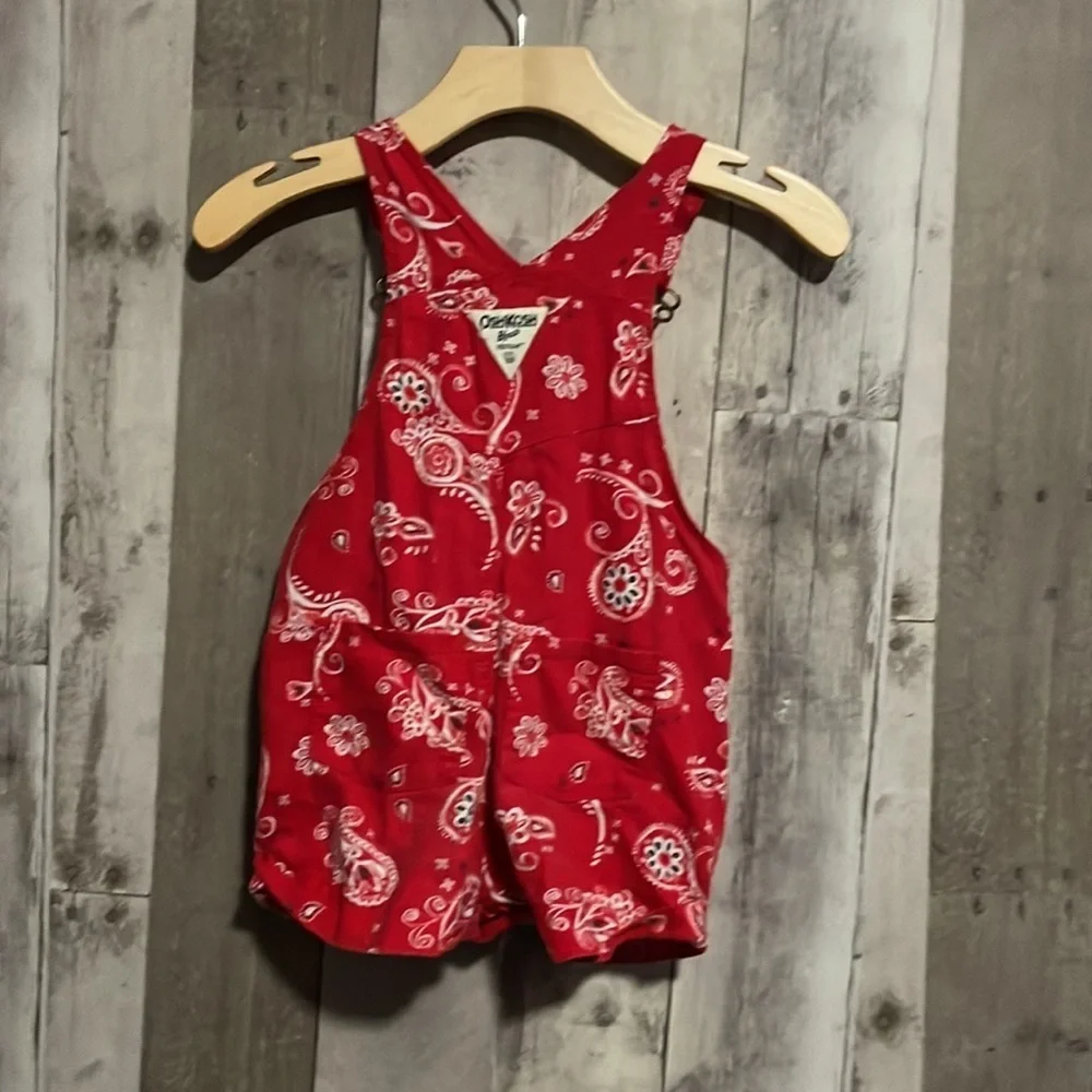 Oshkosh B’gosh Bandana Print Shortalls